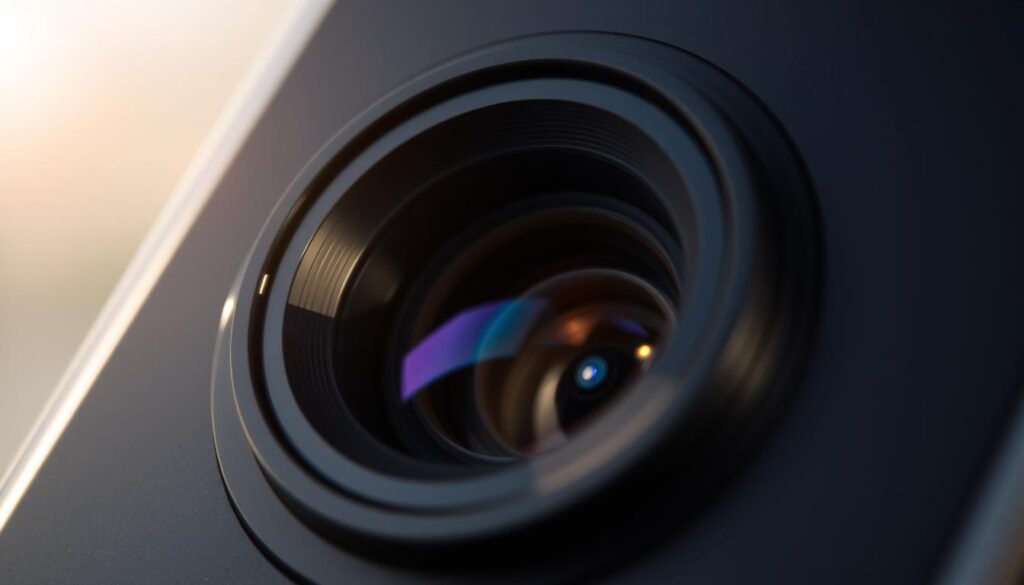 A dramatic close-up of a smartphone camera lens, the aperture opening and closing to control the exposure. Soft natural lighting filters through, casting warm shadows across the metallic surface. The lens is surrounded by a matte black housing, emphasizing the mechanical nature of the aperture mechanism. The shallow depth of field blurs the background, drawing the viewer's attention to the technical details of the exposure triangle - aperture, shutter speed, and ISO. An elegant, minimalist composition that visually represents the foundational principles of manual camera control on a smartphone. A dramatic close-up of a smartphone camera lens, the aperture opening and closing to control the exposure. Soft natural lighting filters through, casting warm shadows across the metallic surface. The lens is surrounded by a matte black housing, emphasizing the mechanical nature of the aperture mechanism. The shallow depth of field blurs the background, drawing the viewer's attention to the technical details of the exposure triangle - aperture, shutter speed, and ISO. An elegant, minimalist composition that visually represents the foundational principles of manual camera control on a smartphone.