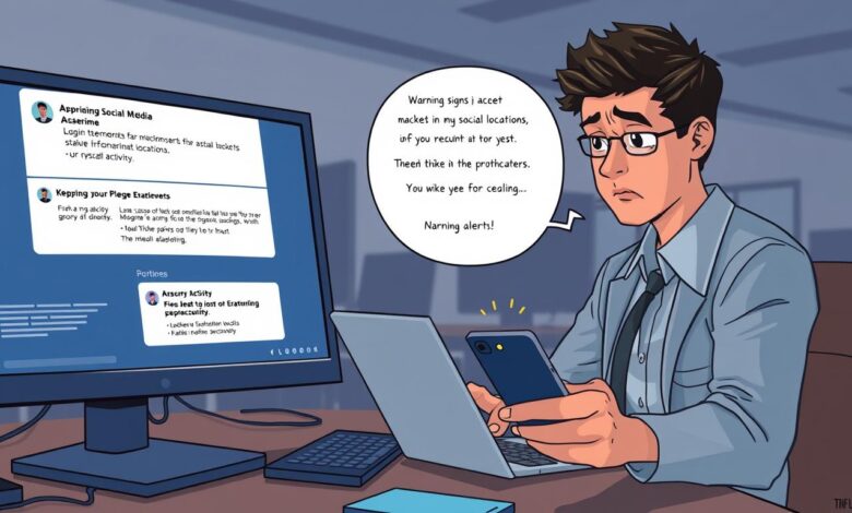 Tanda akun media sosial diretas